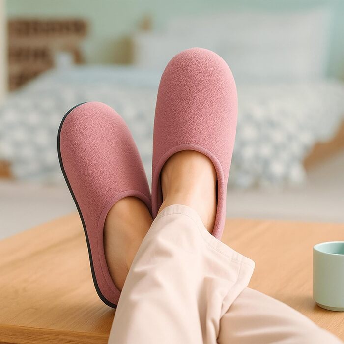 Тапочки жіночі Mishansha, теплі, зимові, кораллового кольору, з велюру, розмір 36 EU, рожеві