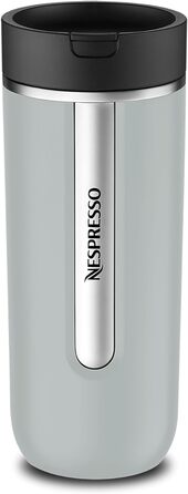 Термокружка Nespresso Travel Mug Small Sage Green 300 мл | Зручна термокружка для кави, чаю, матча | З кришкою, не протікає, можна мити в посудомийній машині | Сталева термокружка Salbeigrün (Rauchblau)