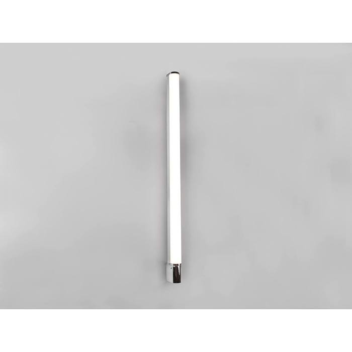 Trio Leuchten LED Bathroom Wall Light Piera 284074206, colored plastic, includes 8 Watt LED, switch, socket, (Chrome, Width 119cm)