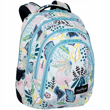 Великий багатокамерний шкільний рюкзак CoolPack, 28 л, багатоколірний