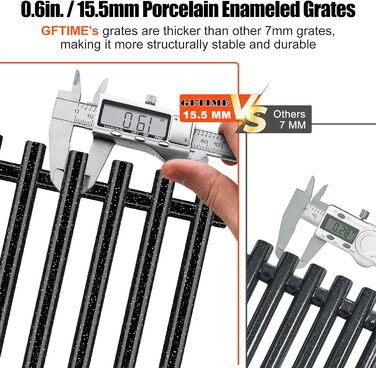GFTIME решітка для гриля 44x30 см, емальована, для Weber Spirit E-310/E-320/S310/S320/700/900, Genesis Silver/Gold/Platinum B/C, заміна 65906/7525/7526/7527