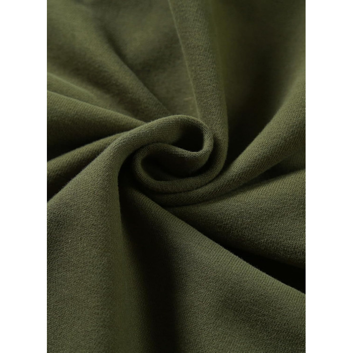 Світшот JMIERR чоловічий з капюшоном, теплий, з кишенею, бавовна, колір зелений