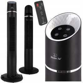 Колонний вентилятор Mission Air TOWER FAN XL, чорний