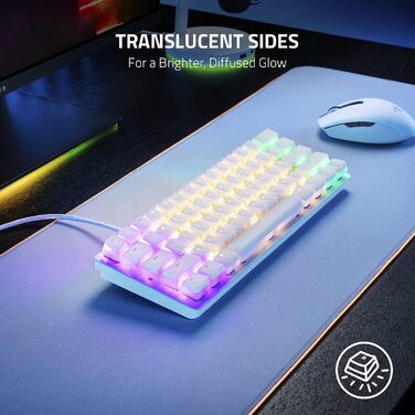 Набір для апгрейду клавіатури Razer: PBT кейкапи, спіральний кабель, інструменти - білий, Phantom Keycap
