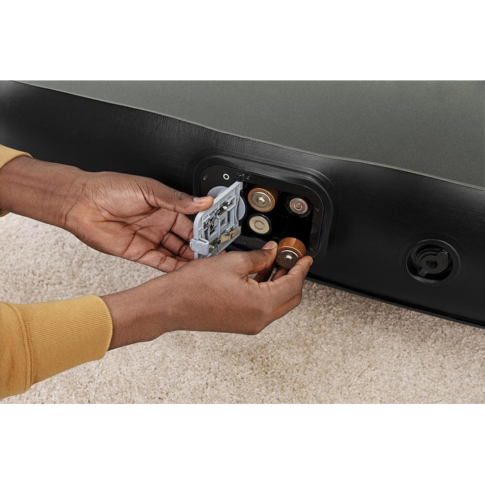 Надувний матрац Bestway TriTech XL з вбудованим насосом, сірий 191x97x30 см (1067929)