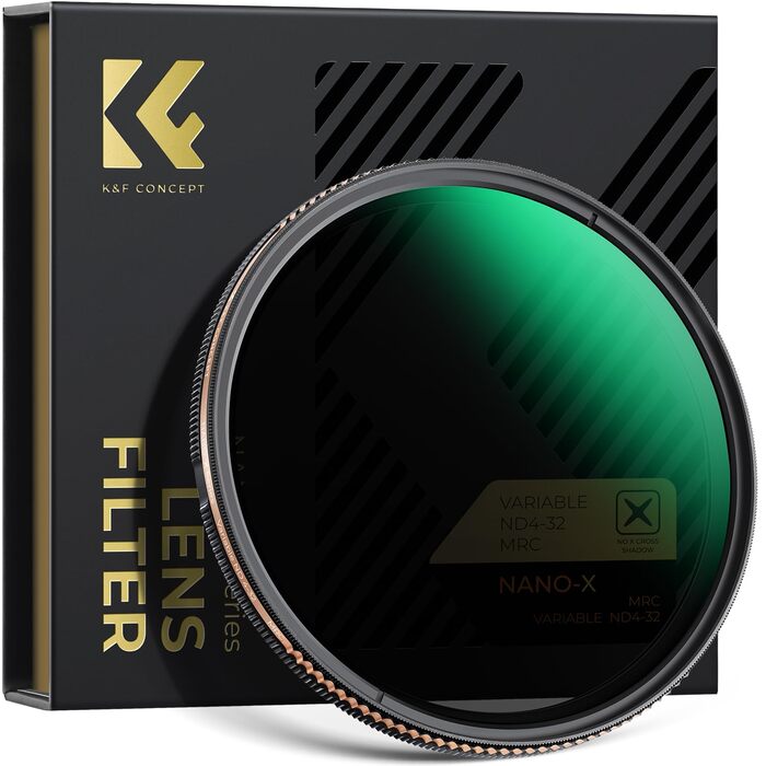 ND фільтр K&F Concept Nano-X 77mm змінний сірий фільтр ND4-32 (2-5 ступенів)