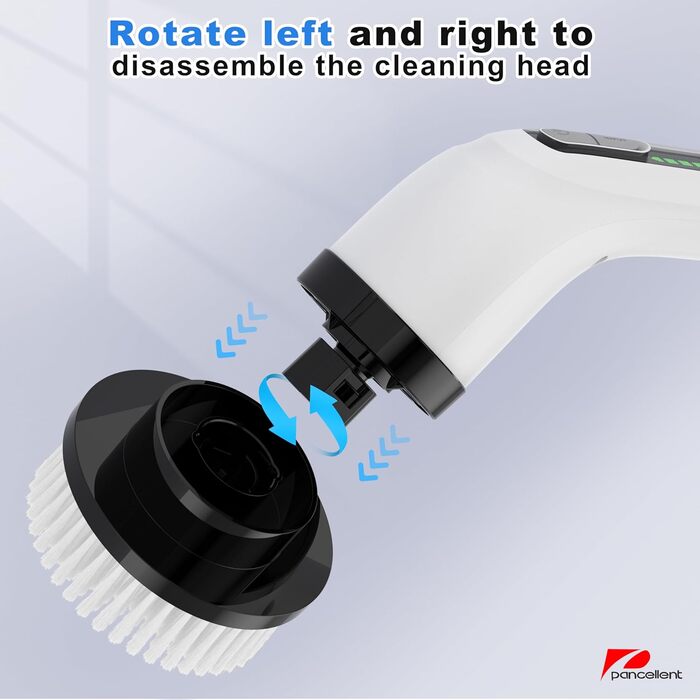 Електрична щітка для чищення поверхонь Spin Scrubber 2025 Upgrade 7-в-1, 360 об/хв, 1.5 години роботи, з подовжувачем для кухні