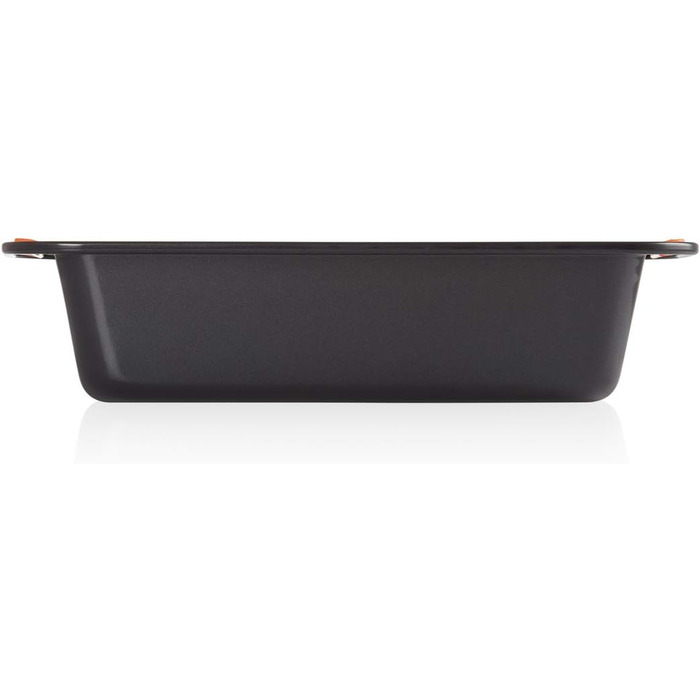 Форма для випікання Le Creuset, антипригарна, прямокутна, 30×11,5×7 см, стійка до закваски, з вуглецевої сталі, антрацит/помаранчева