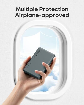 Power Bank Kuulaa MagSafe 10000 mAh 20W, Тонкий Пауербанк для iPhone 16/15/14/13, Колір Space Grey