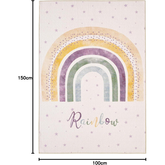 Дитячий килим SIMPEX KinderTeppich, принцеса, рожевий, 80x120 см, килим в дитячу кімнату