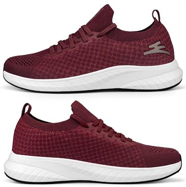 Жіночі спортивні кросівки для бігу та прогулянок. Легкі, дихаючі, стильні. Колір: бордовий, розмір EU 37