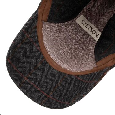 Кепка Stetson Kinty Wool з мікрофлісом та клапаном для вух, чоловіча, з бавовни, сіра, розмір L