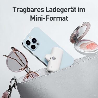 Powerbank iWALK 4800mAh 20W з LCD-дисплеєм: портативний зарядний пристрій для iPhone, Samsung, Xiaomi. Рожевий колір