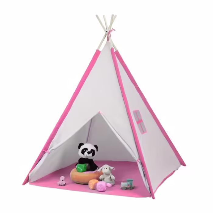 Relaxdays Teepee Play Tent with Floor Mat