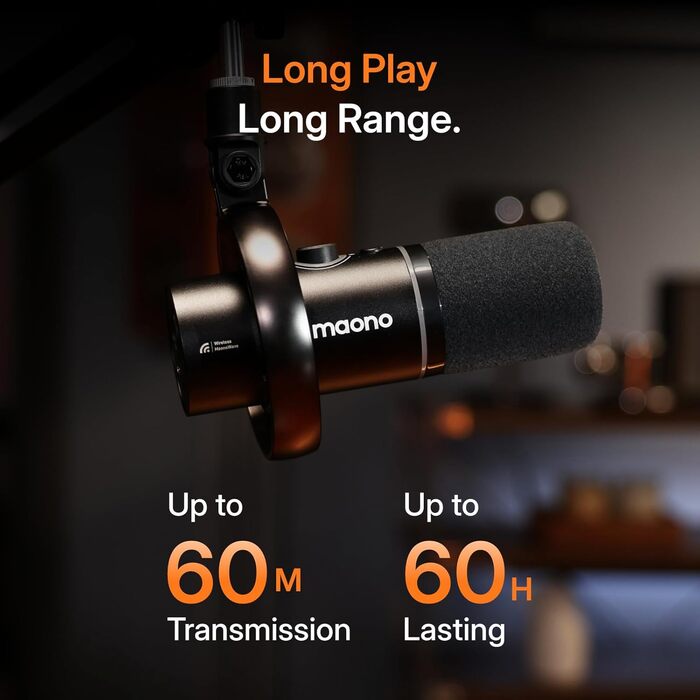 MAONO PD200W: Професійний подвійний USB/XLR мікрофон для подкастів, стрімінгу та запису зі шумозаглушенням