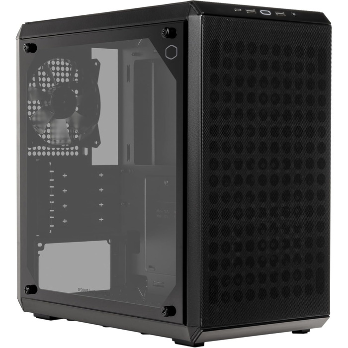 Корпус Cooler Master MasterBox Q300L V2 Mini-Tower Micro-ATX з USB 3.2 Gen 2x2, 120 мм вентилятор, загартоване скло, чисте кабельне прокладання та кілька варіантів охолодження