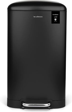 Відро для сміття Les Collectors №712, 30 л, чорне, знімний внутрішній контейнер, тихий закриття