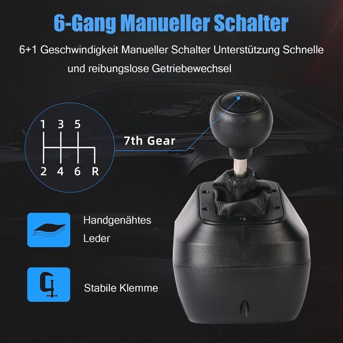 Руль для Xbox NBCP 1080 Grad з педалями та перемикачем швидкостей, сумісний з Xbox One/Series X|S/ PS4/ PS3/ PC/Switch