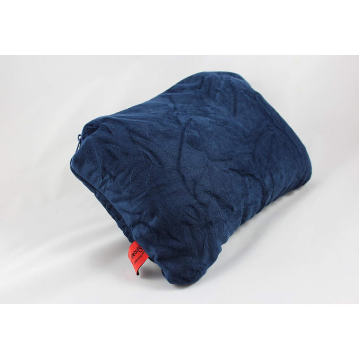 Подушка для подорожей та шиї CuddleBug CSUA05 2 в 1, синя, 32x32 см, з переробленого пластику R-PET