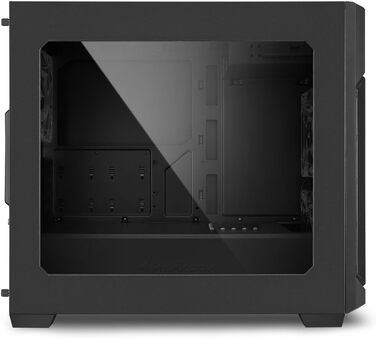 Корпус для ПК Sharkoon V1000 RGB Micro Tower, чорний, Micro-ATX, з бічним вікном
