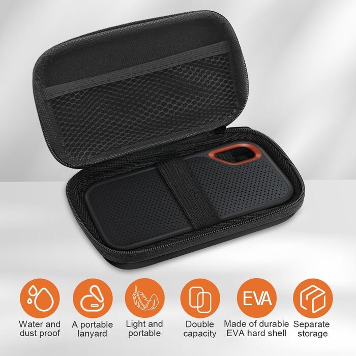 Органайзер для кабелів та гаджетів: універсальна сумка-чохол для USB-кабелів, Power Bank, USB-накопичувачів (#5 Чорний)