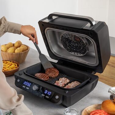 Cecotec Oil-Free Hot Air Fryer, 8 L, Cecofry FireDome 8000 Pro. 1700 W, Double Heating, 4 Grill Levels, 12 Predefined Modes, Adjustable Temperature and Time, 8-Liter Accessory Kit