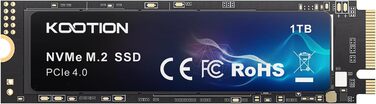 SSD KOOtion 1TB NVMe PCIe 4.0: Швидкий SSD для PS5, ігор та відеомонтажу