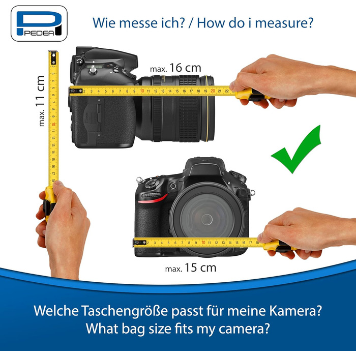 Чохол для камери Pedea Essex: DSLR/SLR/Mirrorless, з дощем. Розмір M, сірий