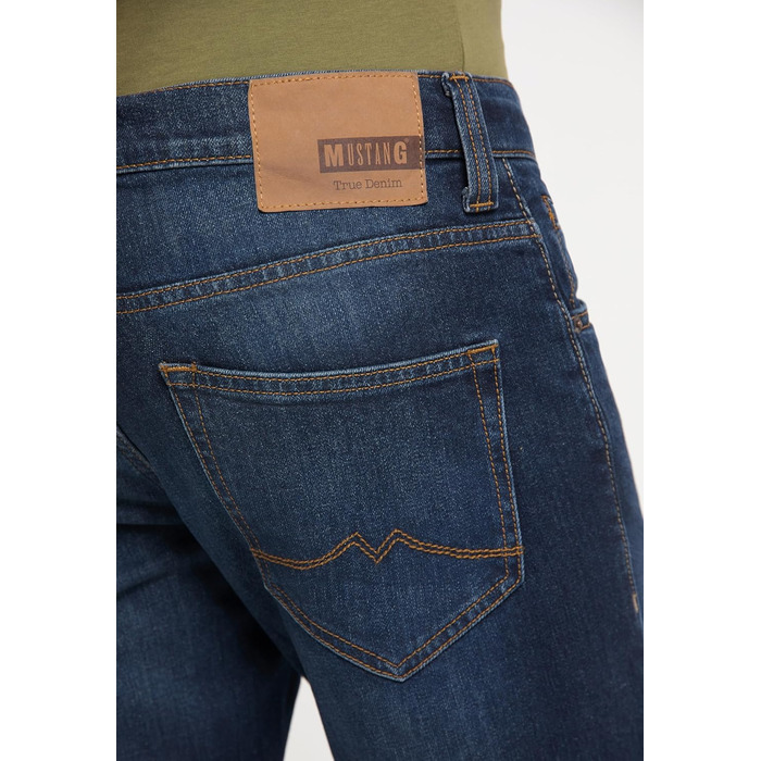 Джинси чоловічі MUSTANG Oregon Bootcut, стрейч, темно-сині (30-44, 34L), Denim