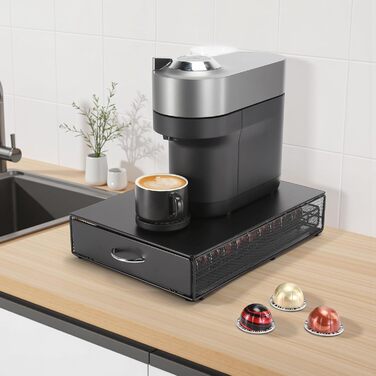 Організатор для капсул кави SYSYLY на 80 капсул, 2 ящики, сумісний з Tchibo Cafissimo, Dolce Gusto