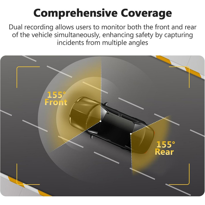 Відеореєстратор Z-Edge 4K Dual Autokamera з GPS, WiFi та LCD 2.7 дюйма. Підтримка запису 4K, 2K, 1080P, WDR, G-сенсор, нічне бачення, паркувальний режим. Версія 2025.