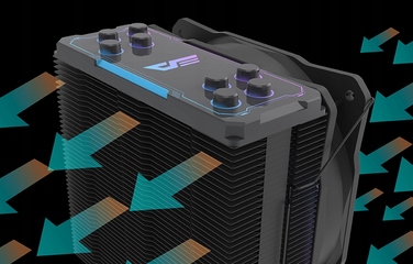Активне охолодження для процесора DarkFlash Z4 Pro Mist Black