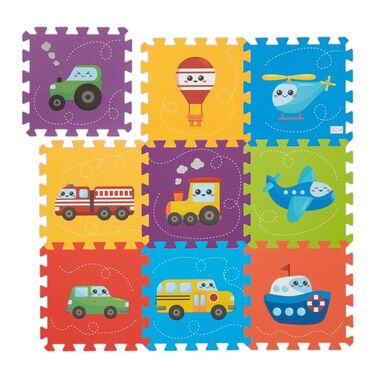 Relaxdays Puzzle Mat with Vehicles