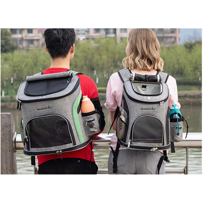 Рюкзак для вигулу домашніх тварин HYZH, 40x37x28 см, для собак та котів, дихаючий, складний, стильний