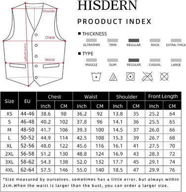 Чоловіча жилетка HISDERN для весілля та свят, бавовна, однотонна, темно-синя