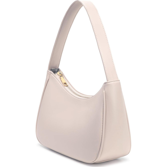 Сумка жіноча Schutertaschen Hobo мініатюрна, клатч на блискавці, колір бежевий (L)