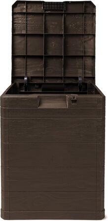 Скриня для зберігання Ondis24 Madera Mini 90л, дерев'яна текстура, з замком, коричнева
