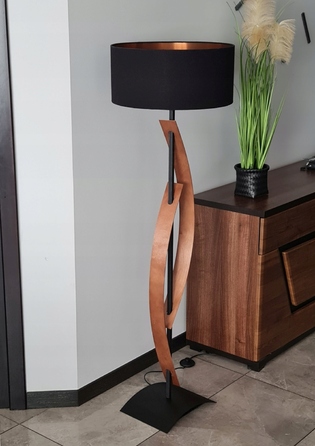 Підлоговий торшер Adex, чорний матовий, E27 60 Вт, 145 см