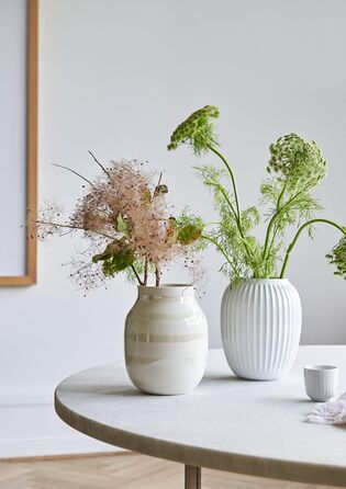 Ваза Kähler Omaggio, оригінальний дизайн, ручне розпису, блакитна, H20 см