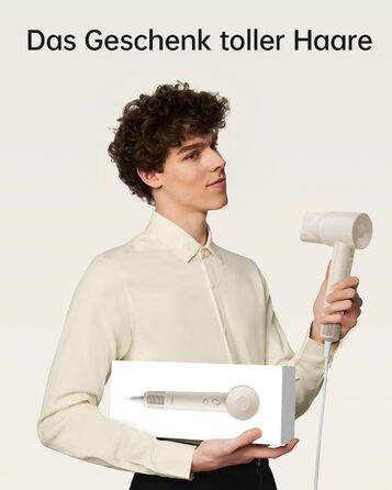 Laifen SE Lite Hair Dryer - Negative Ion Hair Dryer with 100,000 RPM Brushless Motor - Fast Drying, Quiet, Travel-Friendly (Milktea Color)