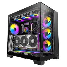 Корпус для ПК GEH Antec C8 Wood Full Tower чорний (ARGB)