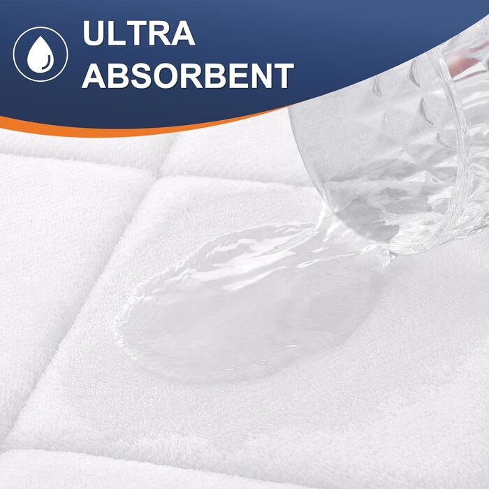 Килимок для ванної кімнати OLANLY з Memory Foam, 76 x 50 см, білий, машинне прання