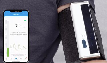 TIGA-MED Armfit Plus: тонометр на плечі з Bluetooth та EKG-діагностикою | монітор серцевого здоров'я | додаток для iOS та Android