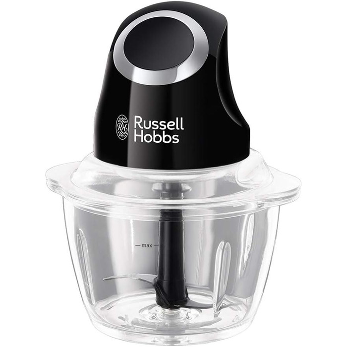 Електричний міні-подрібнювач Russell Hobbs Zerkleinerer 24662-56 (500мл, скло, чорний)