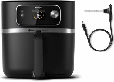 Philips HD9880/90 Airfryer 7000 Series XXL Connected with Food Thermometer, 2 kg Capacity, 8.3 L