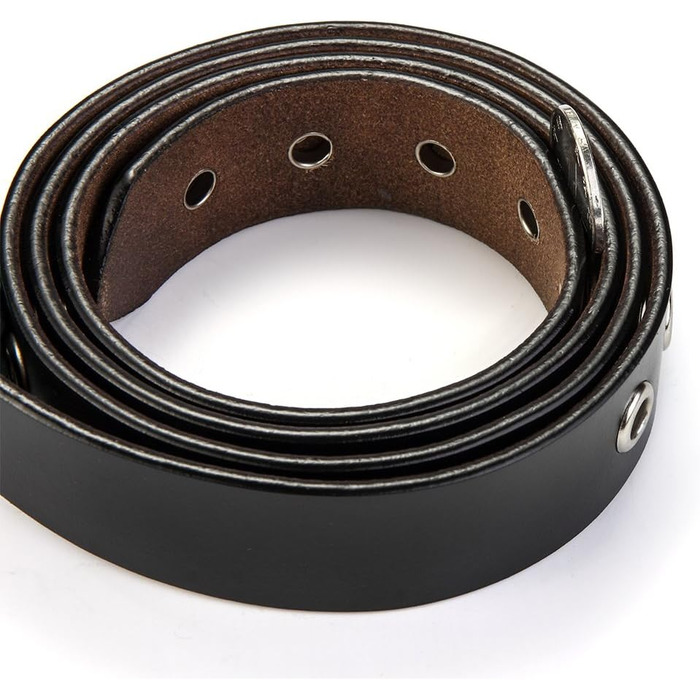 Жіночий шкіряний ремінь з металевою пряжкою для джинсів Dreess, ширина 1.1 см, довжина 115 см (підходить для обхвату талії 95-106 см), колір: чорний