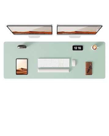 Килимок для миші шкіряний XXL YSAGi 120x43 см, м'ятний, преміум-якість, антиковзкий, для офісу та дому