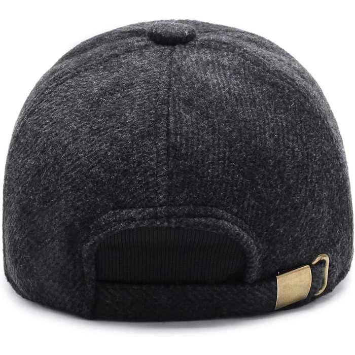 Кепка CLAPE з навушниками для чоловіків, повна кепка, спортивна шапка в стилі Old School, Dad Hat, тепла навушкова шапка для зими/осені/весни, універсальний розмір