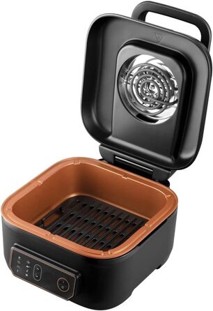 Аерофритюрниця Russell Hobbs SatisFry XL 5,5 л, мультифункціональна, Rapid Air, електрична, гриль, мультикухар, антипригарна, підходить для посудомийної машини, верхнє та нижнє нагрівання, повільне приготування, випічка, модель 26520-56