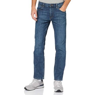 Джинси чоловічі Wrangler Straight Regular Fit, сині з чорним, W30-W44, 34W/32L Authentic Blue